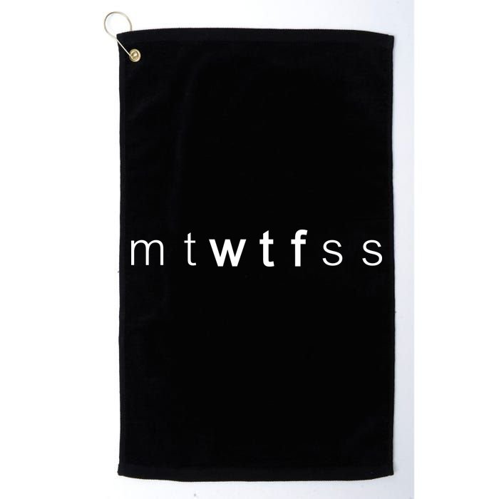 mtWTFss Days of the Week WTF Golf Towel