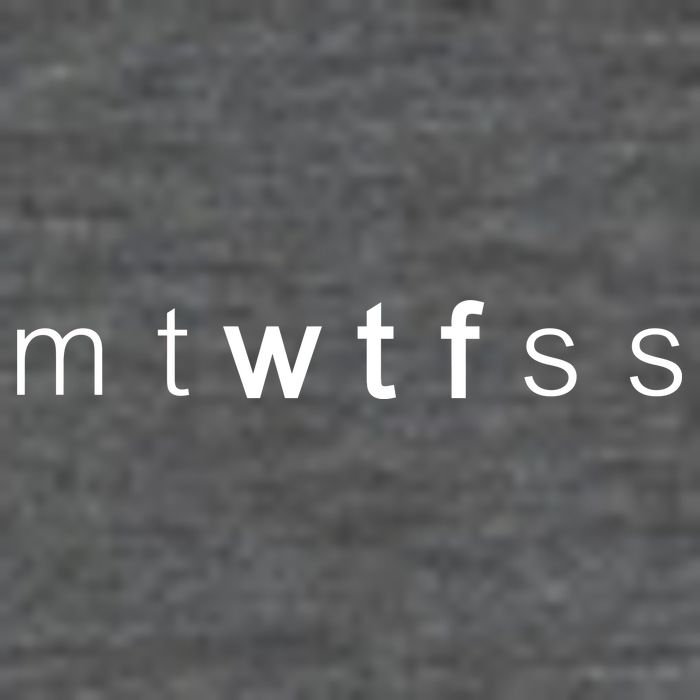 mtWTFss Days of the Week WTF Coaster