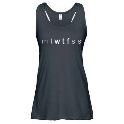 mtWTFss Days of the Week WTF Ladies Essential Flowy Tank