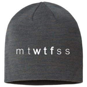 mtWTFss Days of the Week WTF Sustainable Beanie