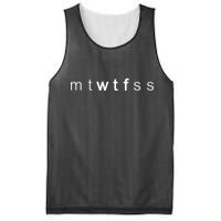 mtWTFss Days of the Week WTF Mesh Reversible Basketball Jersey Tank