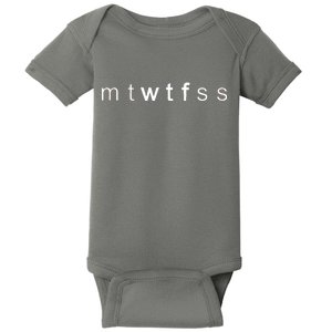 mtWTFss Days of the Week WTF Baby Bodysuit