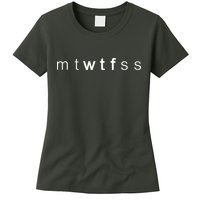 mtWTFss Days of the Week WTF Womens T-Shirt