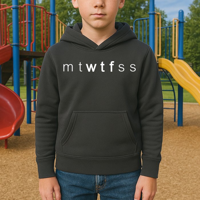 mtWTFss Days of the Week WTF Kids Hoodie