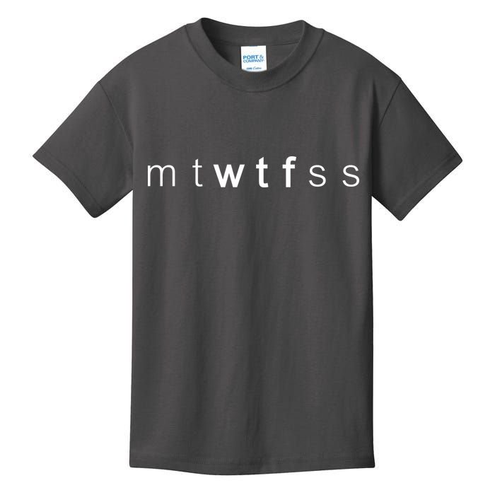 mtWTFss Days of the Week WTF Kids T-Shirt