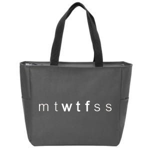 mtWTFss Days of the Week WTF Zip Tote Bag