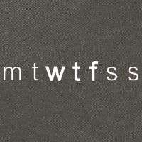 mtWTFss Days of the Week WTF Cotton Canvas Backpack