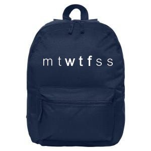 mtWTFss Days of the Week WTF 16 in Basic Backpack