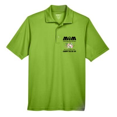 Mom Thank You Lways Being My Anchor MotherS Day Gift Men's Origin Performance Pique Polo