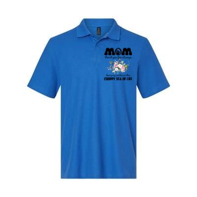 Mom Thank You Lways Being My Anchor MotherS Day Gift Softstyle Adult Sport Polo