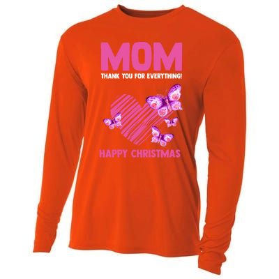 Mom Thank You For Everything! Happy Mum Mom Cute Gift Cooling Performance Long Sleeve Crew