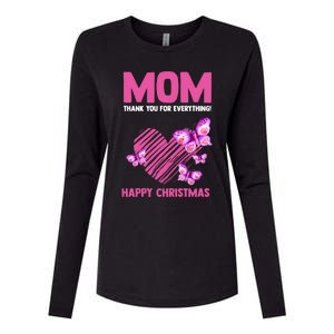 Mom Thank You For Everything! Happy Mum Mom Cute Gift Womens Cotton Relaxed Long Sleeve T-Shirt