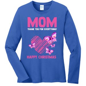 Mom Thank You For Everything! Happy Mum Mom Cute Gift Ladies Long Sleeve Shirt