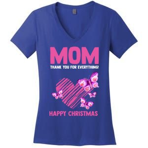 Mom Thank You For Everything! Happy Mum Mom Cute Gift Women's V-Neck T-Shirt