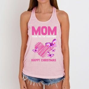 Mom Thank You For Everything! Happy Mum Mom Cute Gift Women's Knotted Racerback Tank