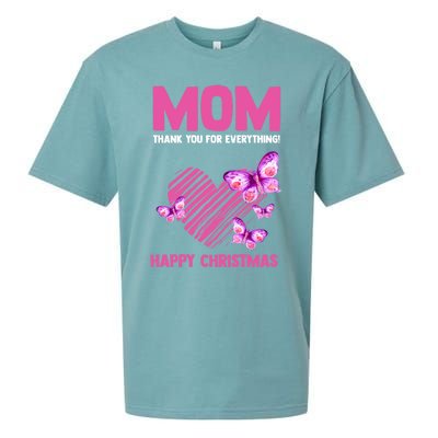 Mom Thank You For Everything! Happy Mum Mom Cute Gift Sueded Cloud Jersey T-Shirt