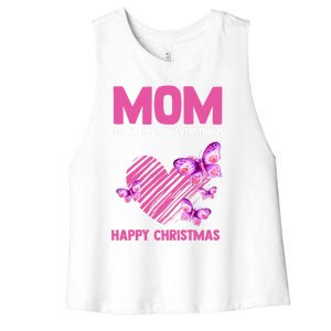 Mom Thank You For Everything! Happy Mum Mom Cute Gift Women's Racerback Cropped Tank