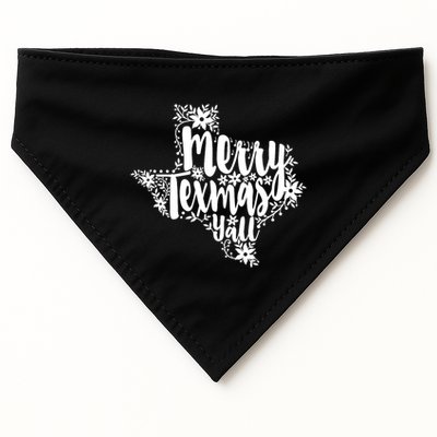 Merry Texmas YAll Texas Map State Christmas Gifts USA-Made Doggie Bandana