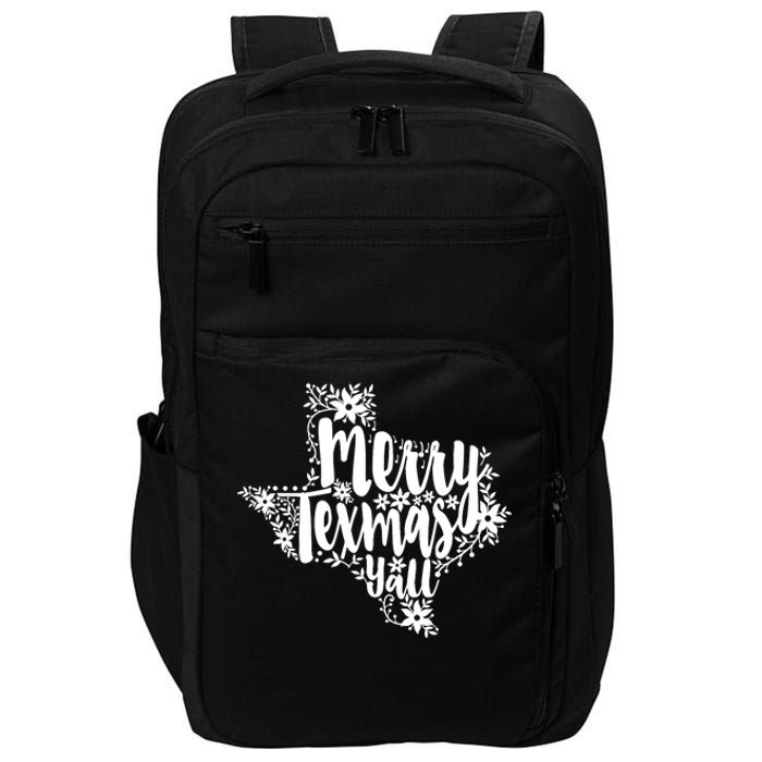 Merry Texmas YAll Texas Map State Christmas Gifts Impact Tech Backpack