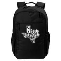 Merry Texmas YAll Texas Map State Christmas Gifts Daily Commute Backpack