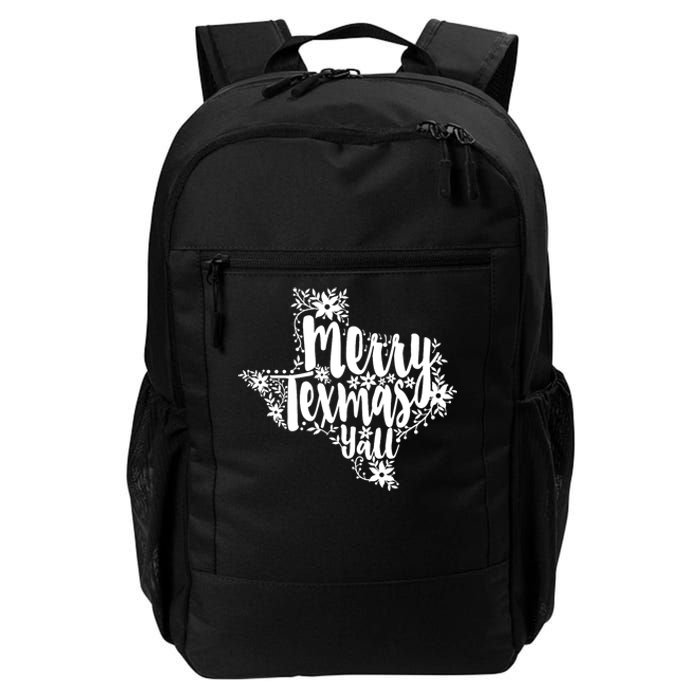 Merry Texmas YAll Texas Map State Christmas Gifts Daily Commute Backpack