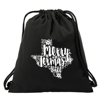 Merry Texmas YAll Texas Map State Christmas Gifts Drawstring Bag
