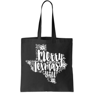 Merry Texmas YAll Texas Map State Christmas Gifts Tote Bag