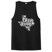 Merry Texmas YAll Texas Map State Christmas Gifts PosiCharge Competitor Tank