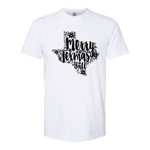 Merry Texmas YAll Texas Map State Christmas Gifts Softstyle CVC T-Shirt