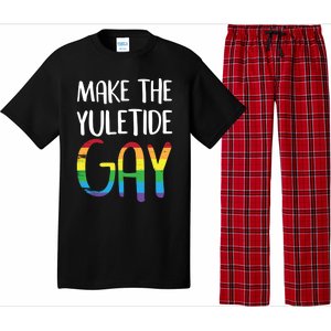 Make The Yuletide Christmas Lgbt Funny Gift Pajama Set