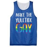 Make The Yuletide Christmas Lgbt Funny Gift Mesh Reversible Basketball Jersey Tank