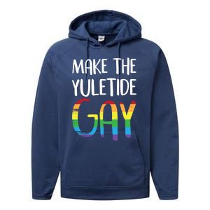 Make The Yuletide Christmas Lgbt Funny Gift Performance Fleece Hoodie