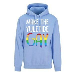 Make The Yuletide Christmas Lgbt Funny Gift Unisex Surf Hoodie