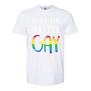 Make The Yuletide Christmas Lgbt Funny Gift Softstyle CVC T-Shirt