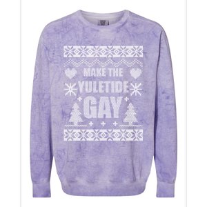 Make The Yuletide Ugly Christmas Gift Colorblast Crewneck Sweatshirt