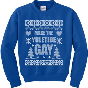 Make The Yuletide Ugly Christmas Gift Kids Sweatshirt