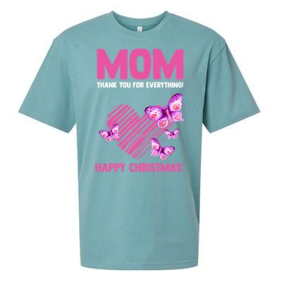 Mom Thank You For Everything! Happy Mum Mom Gift Sueded Cloud Jersey T-Shirt