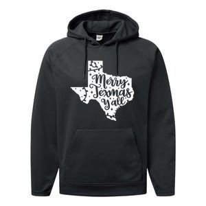 Merry Texmas YAll Christmas Texas Map State Xmas Texas Performance Fleece Hoodie