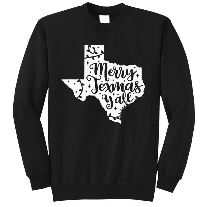 Merry Texmas YAll Christmas Texas Map State Xmas Texas Sweatshirt