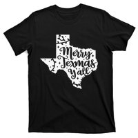 Merry Texmas YAll Christmas Texas Map State Xmas Texas T-Shirt