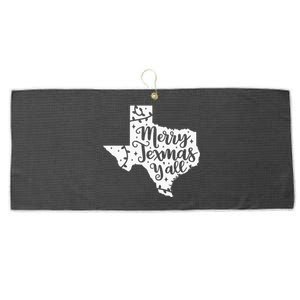 Merry Texmas YAll Christmas Texas Map State Xmas Texas Large Microfiber Waffle Golf Towel