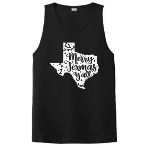 Merry Texmas YAll Christmas Texas Map State Xmas Texas PosiCharge Competitor Tank