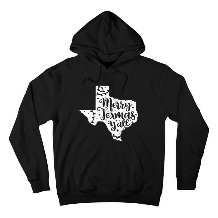 Merry Texmas YAll Christmas Texas Map State Xmas Texas Tall Hoodie