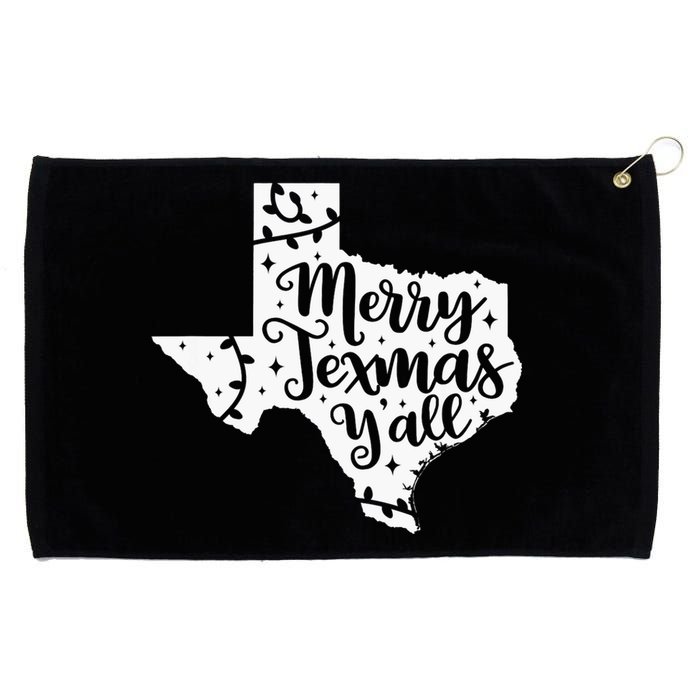 Merry Texmas YAll Christmas Texas Map State Xmas Texas Grommeted Golf Towel