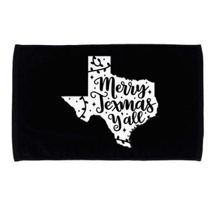 Merry Texmas YAll Christmas Texas Map State Xmas Texas Microfiber Hand Towel