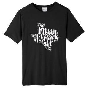 Merry Texmas YAll Texas Map State Christmas Gifts Tall Fusion ChromaSoft Performance T-Shirt