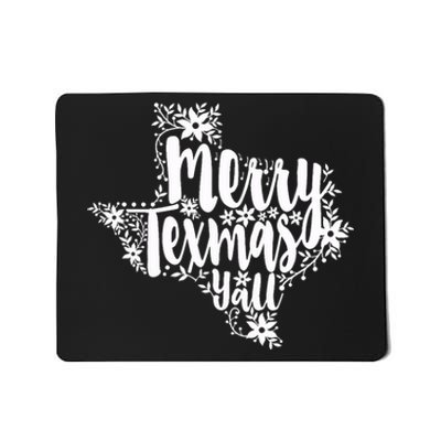 Merry Texmas YAll Texas Map State Christmas Gifts Mousepad