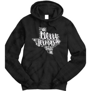 Merry Texmas YAll Texas Map State Christmas Gifts Tie Dye Hoodie