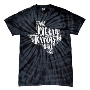 Merry Texmas YAll Texas Map State Christmas Gifts Tie-Dye T-Shirt