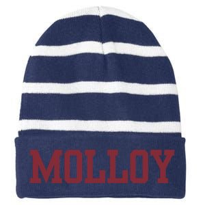 Molloy University 02 Striped Beanie with Solid Band